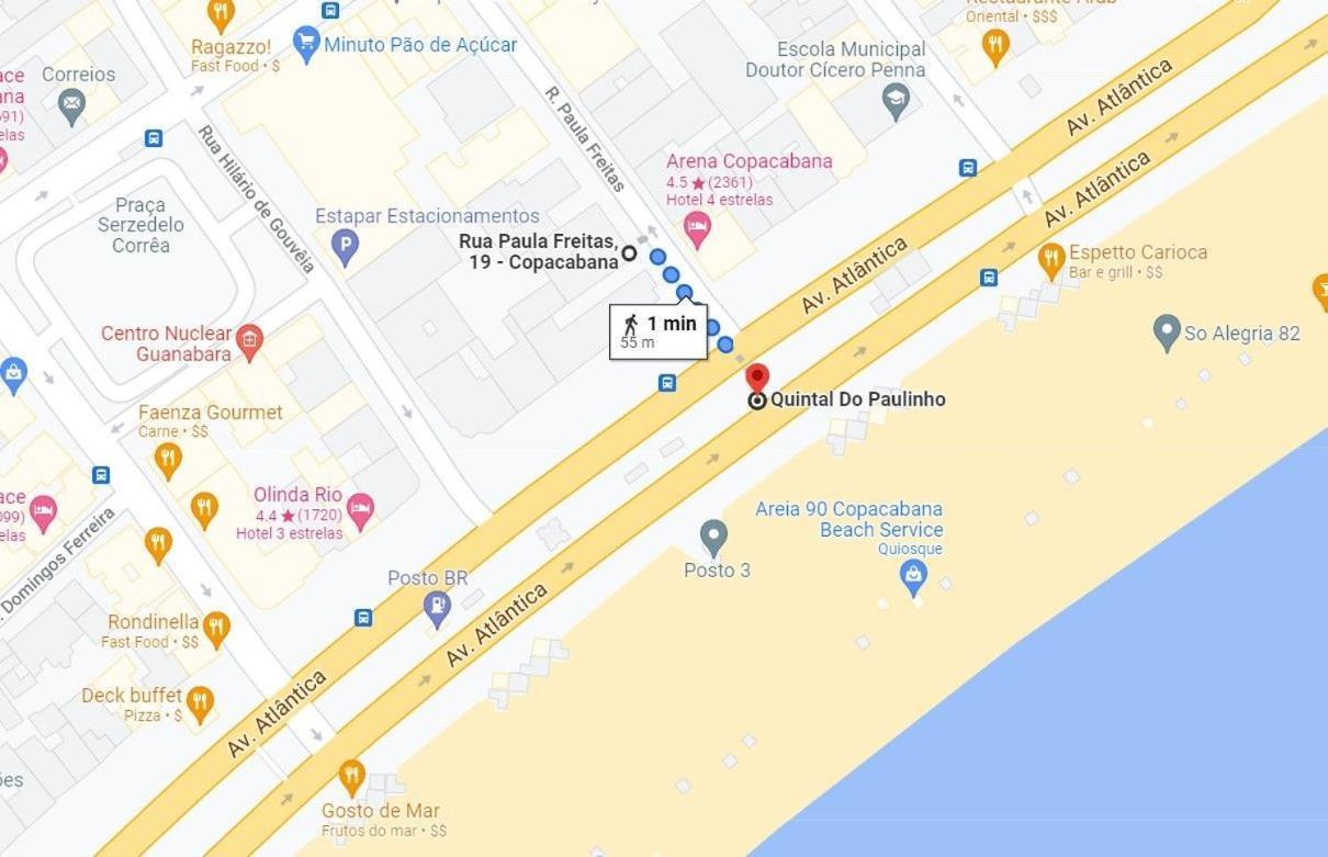 Pf12 - Studio A 1 Minuto Da Praia De Copacabana Rio de Janeiro Bagian luar foto